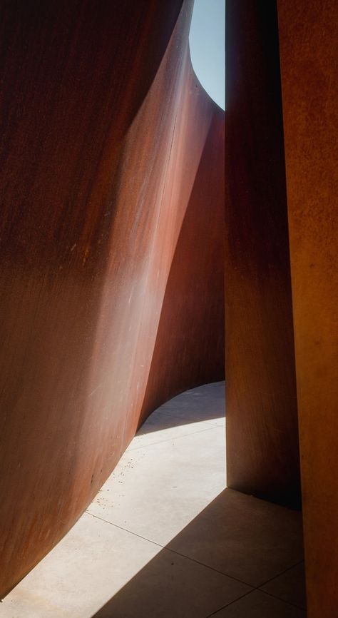 Rust Color Aesthetic, Rust Architecture, Terracota Interior, Rust Aesthetic, Orange Architecture, Bronze Texture, Brown Architecture, Cement Texture, Colour Architecture