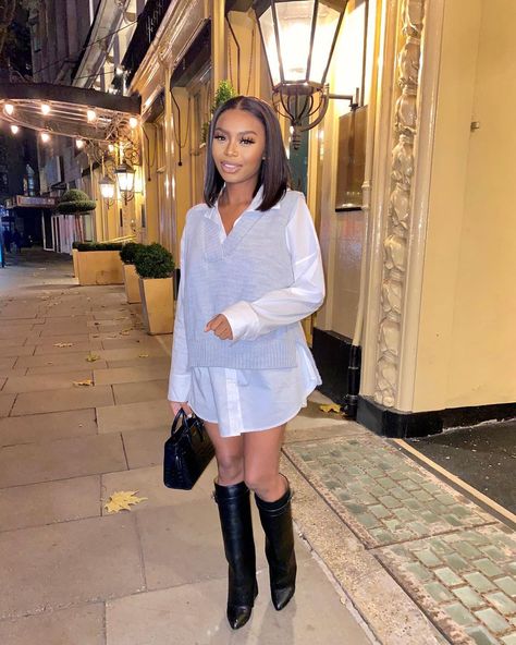 MONICA 💎 (@monldn) • Instagram photos and videos Outfits With Boots, Outfit Baddie, Fall Fashion Inspiration, Streetstyle Outfit, Iconic Looks, 4k Followers, Style Aesthetic, Boots Outfit, Fall Winter Outfits