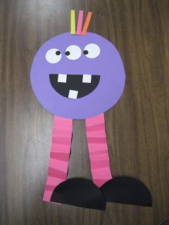 Halloween Crafts For Kids Preschool, Preschool Halloween Crafts, Shape Monster, Crafts For Kids Preschool, Monster Craft, Kindergarten Rocks, Monster Crafts, Halloween Preschool, Shape Circle