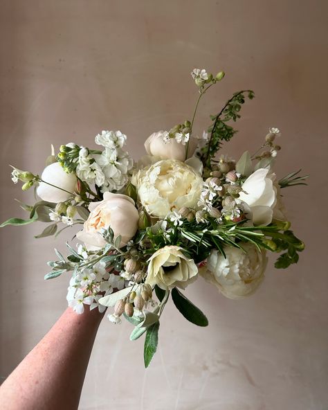 A few bouquets from the month of May. Filled with plenty of peonies, daisies, garden roses, sweet peas and ranunculus. . . . . #elderandwild #bridalbouquet #gardenstylebouquet #nottinghamflorist Peonies And Daisy Bouquet, Peony In Garden, Bridal Bouquet With Hydrangeas, Nikkah Flowers, Royal Wedding Bouquet, Wedding Bouquets Peonies, Peony Wedding Bouquet, Peony Bridal Bouquet, Dream Wedding Bouquet