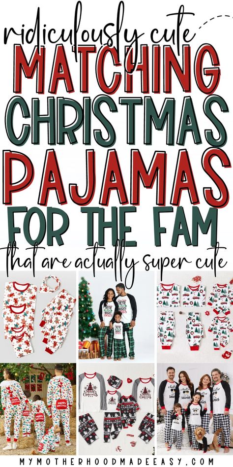 Looking for the cutest Matching Christmas Pajamas for the Whole Family? You’re in luck! Keep reading to see our top picks for this year Family matching Christmas pajamas that you’ll obsess over! Family Pajamas Diy, His And Her Christmas Pajamas, Christmas Family Pajamas Ideas, Christmas Pajamas Ideas, Pajama Ideas, Family Matching Christmas Pajamas, Family Matching Christmas, Matching Family Christmas Pajamas, Christmas Traditions Family