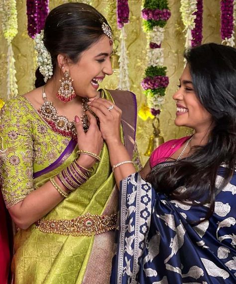 niharika konidela pellikuturu function photos 1 Niharika Konidela Wedding, Namrata Shirodkar, Niharika Konidela, Royal Blue Lehenga, Anita Hassanandani, Engagement Saree, Mahesh Babu, Blue Lehenga, Indian Cinema