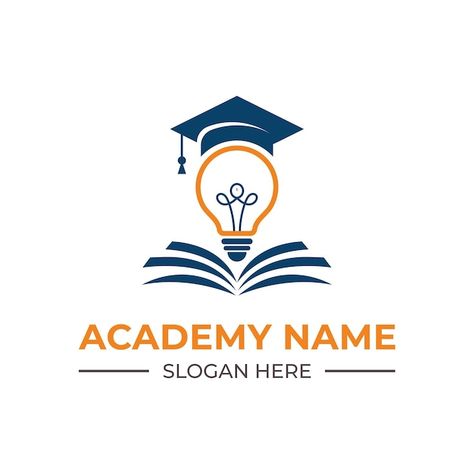 Education and graduation academy logo | Premium Vector #Freepik #vector #degree #university-degree #graduate-student #degree-cap Student Association Logo Design, Education Logo Ideas, Education Logo Design Ideas, School Logo Design Ideas, Association Logo Design, Institution Logo, Academy Logo Design, Educational Logo, Degree Cap