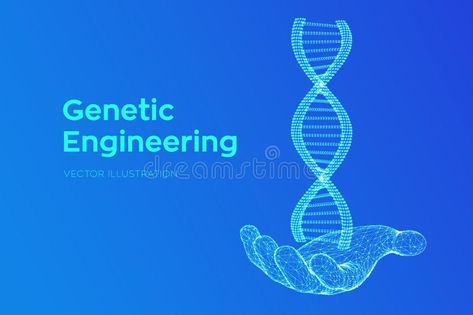 DNA sequence in hand. Wireframe DNA molecules structure mesh. DNA code editable , #spon, #molecules, #structure, #mesh, #Wireframe, #DNA #ad Dna Molecule, Dna Sequence, Vintage Business Cards, Dna Code, Genetic Engineering, Vintage Business, Biochemistry, Wireframe, Genetic