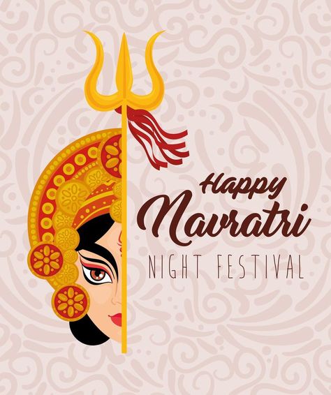 Navratri Poster Design, Navratri Poster, Nava Durga, Navratri Celebration, Durga Face, Celebration Poster, Little Krishna, Special Images, Navratri Special