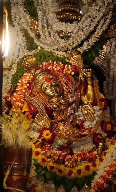 Durga Parameshwari Images, Kateel Durga Parameshwari, Devi Images, Gods And Goddesses, Fall Wreath, On Instagram, Quick Saves, Instagram, Home Decor