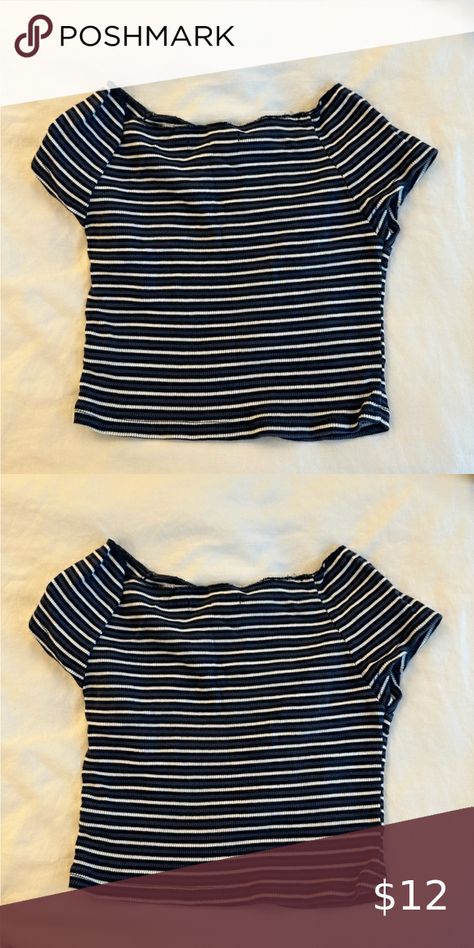 Brandy Melville Striped Crop Top Striped Crop Top, Brandy Melville Tops, Brandy Melville, Brandy, Crop Top, Crop Tops, Plus Fashion, Outfit Inspo, I Love