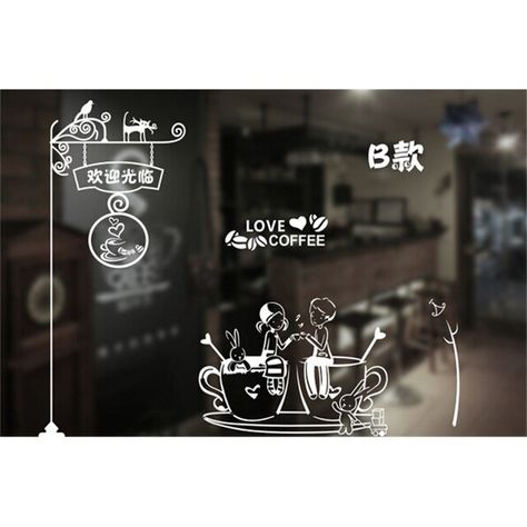 Food Drink Store Restaurant Service Sign Sticker Coffee Theme Sign Window Door Welcome Sticker Advertising Poster Wall Sticker - Wall Stickers - AliExpress Sticker Advertising, Glass Sticker Design, Welcome Sticker, Restaurant Service, Glass Sticker, Sign Sticker, Coffee Theme, Sticker Wall, Window Door