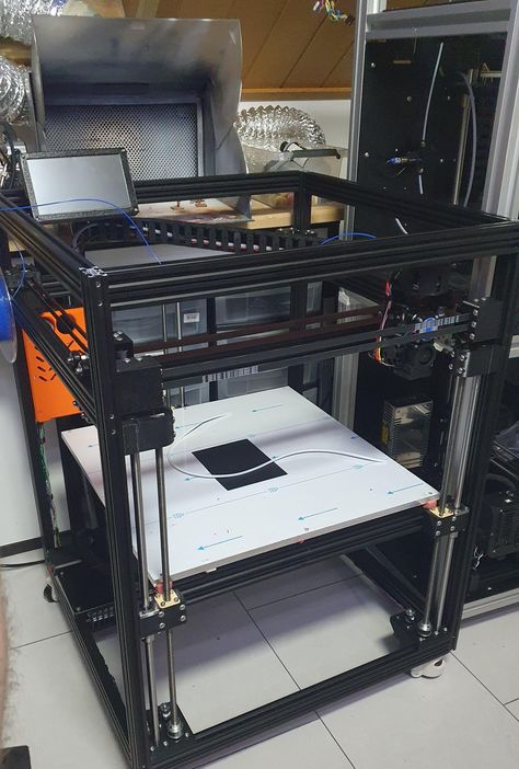 Build A 3d Printer, Big 3d Printer, 3d Printer Enclosure, Large 3d Printer, Diy Lathe, Drukarka 3d, 3d Printing Machine, Cnc Software, 3d Printer Designs