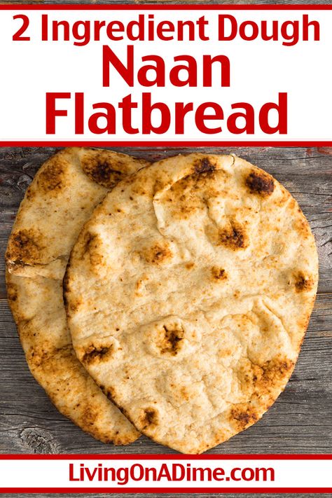 Ww Naan Bread, 2 Ingredient Flatbread, 2 Ingredient Naan Bread, 2 Ingredient Dough Recipes, 2 Ingredient Naan, Naan Bread Recipe Easy, Easy Chicken Curry Recipe, Basic Dough Recipe, Two Ingredient Dough