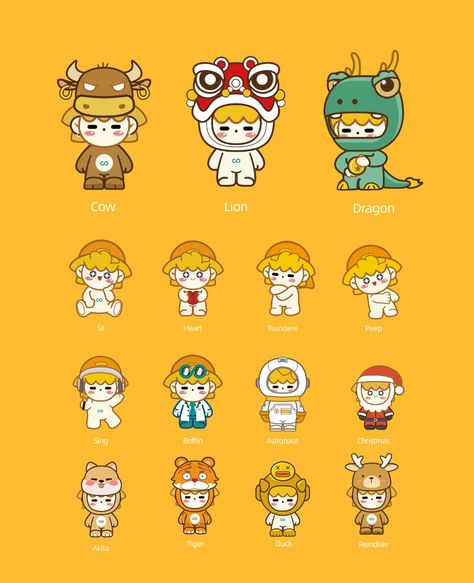 Ip Design 品牌设计 projects | Photos, videos, logos, illustrations and branding on Behance Ip Design, Digital Illustration Tutorial, Simple Character, Asian Games, Chibi Characters, Cartoon Logo, Cute Doodle Art, Mascot Design, Cartoon Character Design