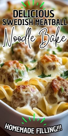 Let’s dive into a dish that combines the comforting flavors of Swedish meatballs with the heartiness of a noodle casserole. Introducing the Swedish Meatball Noodle Bake, a savory and creamy… Meatball Noodle Bake, Swedish Meatballs And Noodles, Creamy Swedish Meatballs, Noodle Bake, Savory Meatballs, Meatball Casserole, Gluten Free Noodles, Unique Food, Noodle Casserole