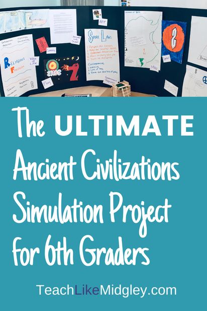 Ancient History Projects, Ancient Civilizations Lessons, Middle School Social Studies Classroom, Ancient Civilizations Projects, Middle School Projects, Teaching 6th Grade, Cool Projects, Middle School History, 6th Grade Social Studies