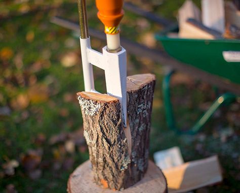 The Smart-Splitter Chops Wood Without Breaking Your Back Manual Log Splitter, Splitting Wood, Wood Splitter, Back Strain, Log Splitter, Liquor Dispenser, Fireplace Logs, Car Tent, Wooden Log