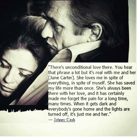 I want a love like Johnny and June. #johnnycash #junecartercash Johnny Cash Love Quotes, Johnny And June Quotes, June And Johnny Cash, Johnny Cash Quotes, Johnny Cash June Carter, Unconditional Love Quotes, June Carter, June Carter Cash, Johnny And June