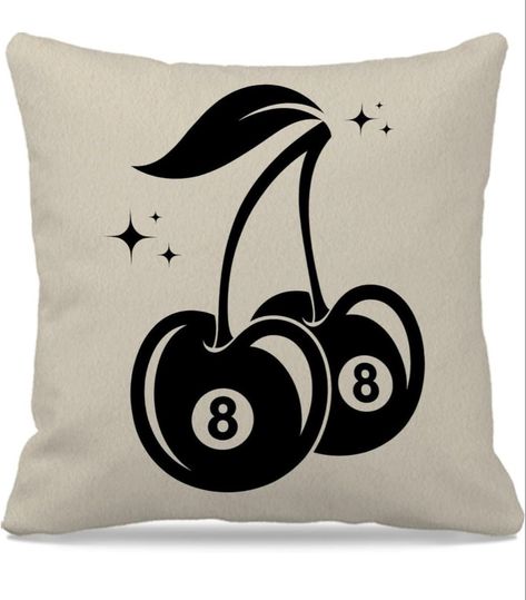 8 Ball Pillow, Downtown Girl Room Decor, Downtown Girl Room, Funky Throw Pillows, Room Decor College, Y2k Room Decor, Ball Pillow, Y2k Room, College Dorm Decor