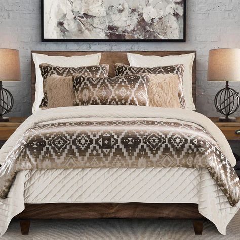 Aztec Comforter, Aztec Bedding, Western Bedrooms, Lodge Bedding, Western Bedroom Decor, Western Bedroom, Southwest Decor, Rustic Bedding, Western Home Decor