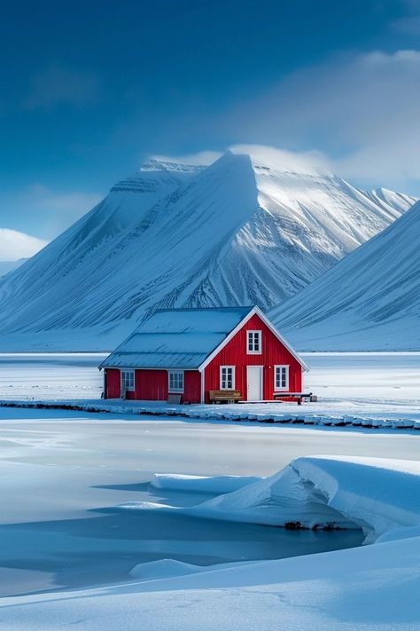 Norway Culture, Svalbard Norway, Norway Landscape, Norway Nature, Arctic Landscape, Red Houses, Rest House, Norway Travel, Polar Bears