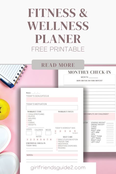 A beautiful free printable planner that blends fitness and wellness. Record and plan your workouts, track weight loss, calories, your mood, and so much more. Pages for goals and challenges and much more. Click to read more. Workout Planner Printable, Wellness Planner Free Printables, Fitness Printables Free, Knee Surgery Recovery, Fitness Planner Free, Down Quotes, Fitness Planner Printable, Reading Notes, Getting Back In Shape