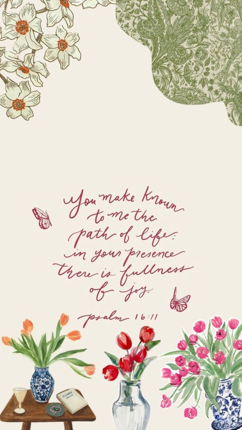 Psalm 16:11, Scripture Wallpaper, Wallpaper Bible, Bible Verse Background, Bible Quotes Wallpaper, Verses Wallpaper, Bible Study Verses, Bible Motivation, Christian Bible Quotes