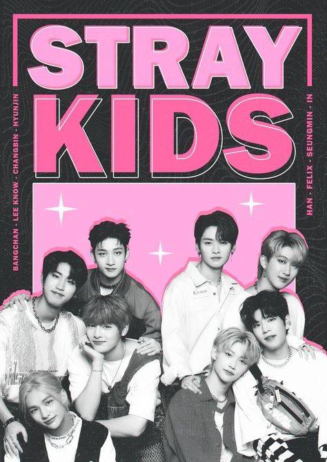 Straykids Poster, Y2k Posters, Pop Posters, Poster Room, Pink Posters, Kpop Posters, Cute Poster, Kids Poster, Kids Wallpaper