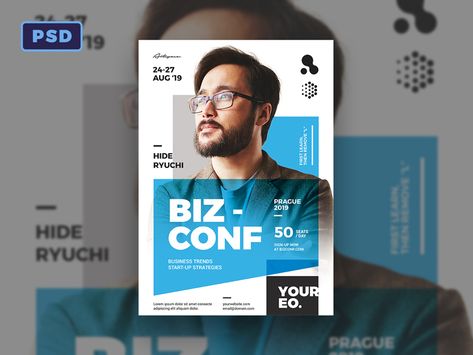 Poster Business Design, Guest Lecture Poster Design, Guest Poster Design, Seminar Poster Design, Lecture Poster Design, Webinar Poster, Free Psd Poster, Model Poster, Photoshop Flyer Template