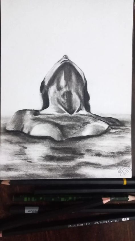 Head Above Water, Water Drawing, Moving Water, Water Art, Ap Art, A Drawing, Art Inspo, Male Sketch, Historical Figures