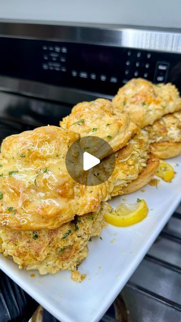 Crab Loaf Recipe, What Goes With Crab Cakes, Crab Cheddar Bay Biscuit, Romulade Sauce Crab Cake, Crab Dinner Ideas, Crab Stuffed Cheddar Bay Biscuits, Crab Beignets Recipe, Southern Crab Cakes, Crab Cakes Recipe