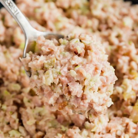 Old Fashioned Ham Salad Recipe Ham Salad Recipe With Bologna, Old Fashioned Ham Salad Recipe, Old Fashioned Ham, Ham Salad Recipe, Ham Sandwich Recipes, Ham Salad Sandwich, Sandwich Spread Recipes, Ham Salad Recipes, Leftover Ham Recipes