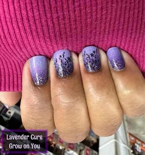 Color Street Purple, Color Street Nails Combos, Black Color Hairstyles, Nail Color Combos, Color Street Combos, Color Hairstyles, Color Street Ideas, Cute Gel Nails, Party Nails