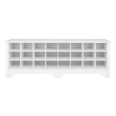 60 in. White Shoe Cubby Bench Shoe Cubby Bench, Shoe Cubby Storage, Shoe Storage White, Cubby Bench, Cubby Storage Bench, Shoe Cubby, Storage Cubby, Stackable Shoe Rack, Entryway Shoe