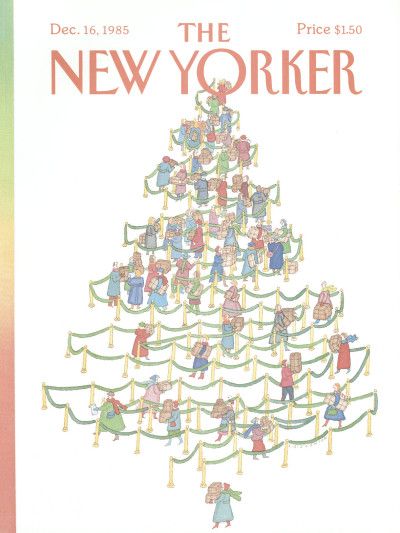 New Yorker Christmas, The New Yorker Covers, Printable Christmas Decorations, Sue Johnson, The New Yorker Magazine, New Yorker Magazine, New Yorker Covers, Christmas Cover, December 16