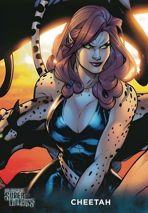 Cheetah Wonder Woman, Cheetah Dc Comics, Cheetah Dc, Wonder Woman Art, Dc Super Hero Girls, Dc Villains, Dc Comics Superheroes, Hero Girl, Dc Characters