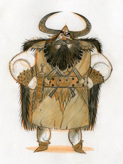 Concept art of Stoick the Vast !! Nicolas Marlet, Nico Marlet, Httyd Concept Art, Dragon Concept, Dragon Character, Animation References, Chara Design, Animation Sketches, Dragon Illustration