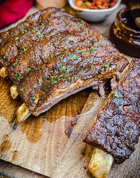 How To Make Beef Ribs In The Oven Beef Ribs Recipe Oven, Reheat Baked Potato, Beef Ribs In Oven, Beef Ribs In The Oven, Cooking Beef Ribs, Short Ribs In Oven, Baked Beef Ribs, Ribs Recipe Oven, Bbq Beef Ribs