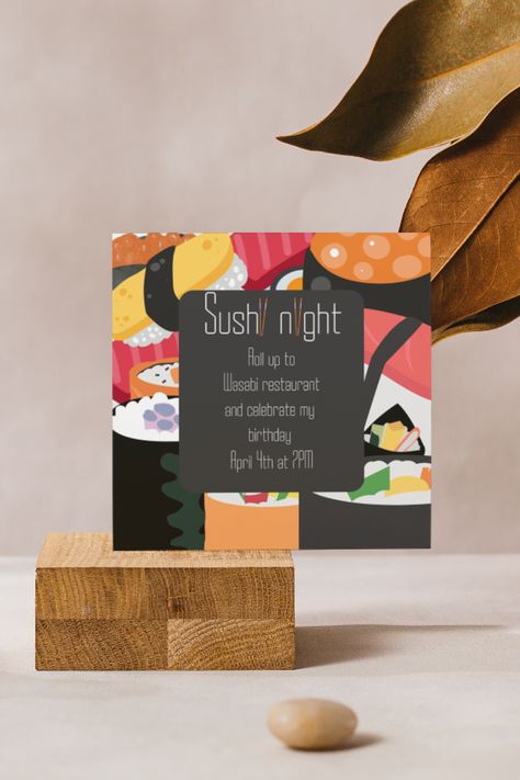 Sushi Party, Sushi Night, Dinner Night, Party Dinner, Best Part Of Me, Dinner Party, Party Invitations, United States, Restaurant