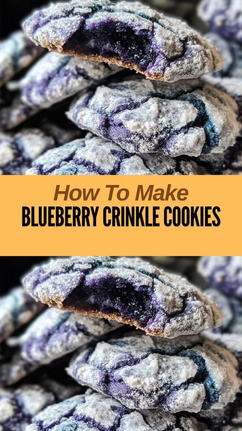 Ingredients: Cookies: 1 cup frozen wild blueberries 2 cups all-purpose flour 1 tsp baking powder... Cookies With Lemon, Strawberry Brownies, Cookie Platter, Chocolate Dipped Strawberries, Strawberry Dip, Crinkle Cookies, Wild Blueberries, Old Fashioned Recipes, Holiday Cookie