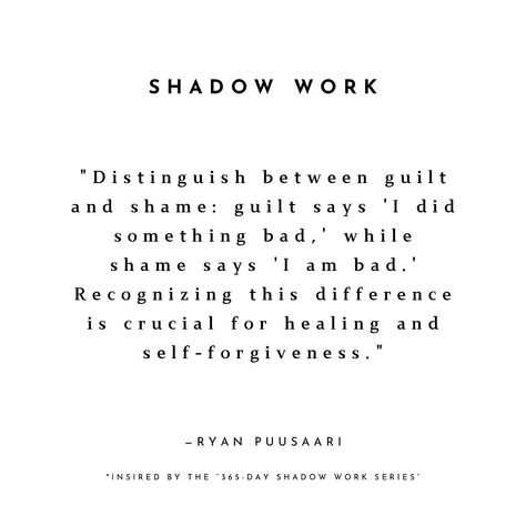 Recognizing this difference is crucial for healing because guilt allows for self-forgiveness and growth, while shame can trap you in a cycle of self-criticism. #shadowwork Shame Cycle, Self Forgiveness, I Am Bad, Something Bad, Shadow Work, I Deserve, Something To Do, Give It To Me, Healing