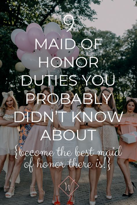 Maid Of Honor Bachelorette Party Ideas, 3 Maids Of Honor, What Is The Maid Of Honor Responsible For, Made Of Honour Dress, Maid Of Honour Ideas For Bride, Moh Bachelorette Party Duties, Bridal Party Announcement Ideas, Maid Of Honor Things To Do For Bride, Maid Of Honor Engagement Party Outfit