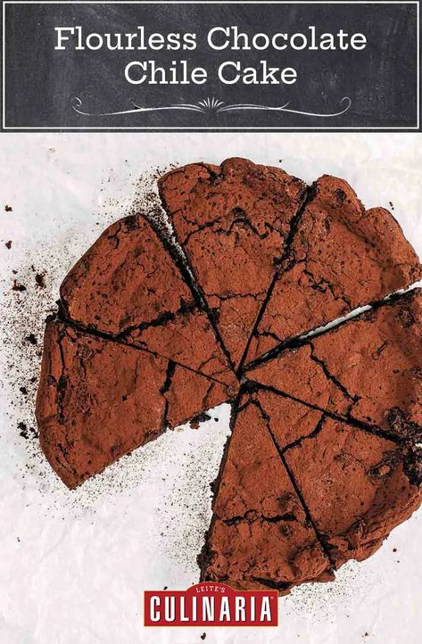 You may think you've tried every version of flourless chocolate cake. Think again. And then try this cayenne-spiked version. #chocolate #baking #cake #cayenne Blueberry Cookies, Flourless Chocolate Cake, Flourless Cake, Chocolate Chip Cake, Flourless Chocolate Cakes, Flourless Chocolate, Chocolate Eggs, Cayenne Pepper, Think Again