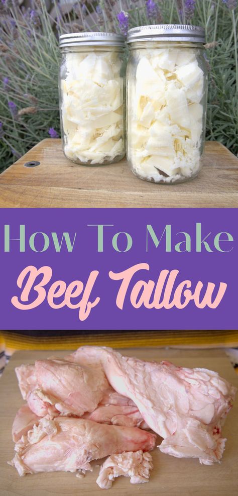 A guide for how to make beef tallow Make Beef Tallow, Render Tallow, Herbalist Recipes, Tallow Recipe, Crock Pot Soap, Simple Crockpot, Healthy Cooking Oils, How To Render, Beef Tallow