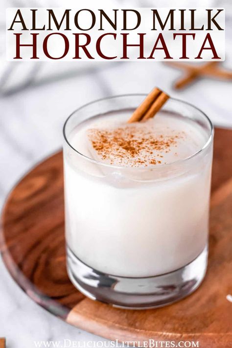 Horchata With Almond Milk, Horchata With Alcohol, Horchata Recipe Dairy Free, Coconut Horchata Recipe, Dairy Free Horchata Recipe, Quick Horchata Recipe, Horchata Protein Shake, Authentic Horchata, Dairy Free Horchata