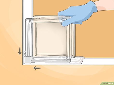 3 Ways to Install Glass Blocks - wikiHow Glass Block Shower Window, Glass Block Installation, Glass Block Shower, 2x4 Wood Projects, Glass Blocks Wall, Curtain Wall Detail, Glass Block Windows, Glass Fire Pit, Window In Shower