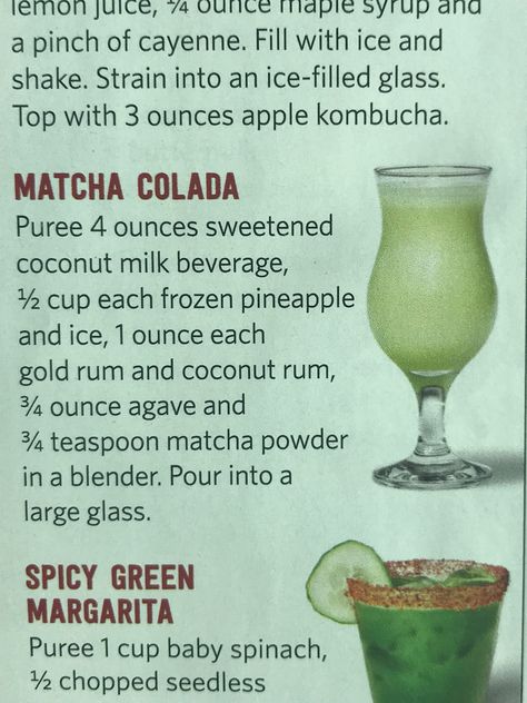 Matcha Alcoholic Drinks, Matcha Colada, Pina Colada Drink, Pina Colada Drinks, Gold Rum, Brunch Bubbly, Tea Food, Frozen Pineapple, Alcohol Drinks