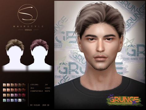 The Sims Resource - (Grunge) short hairstyle 090424 Grunge Shorts, Sims Games, All Hairstyles, Sims Hair, Short Hairstyle, Sims Mods, Love Island, The Sims Resource, Sims Resource