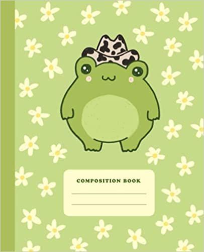 Perfect for school, college, university or using it as a diary or journal.
Original cover illustration of a chunky frog wearing cowboy hat and pretty daisy floral pattern.
Unique gift idea for kawaii style and cottagecore aesthetic fans. Perfect for teen girls and boys, young adults or any frog lover out there. Frog Cowboy Hat, Flower College, Journal For School, Book Cover Art Diy, College Notebook, Note Writing Paper, Notebook Cover Design, Book Cover Template, Dot Grid Journal