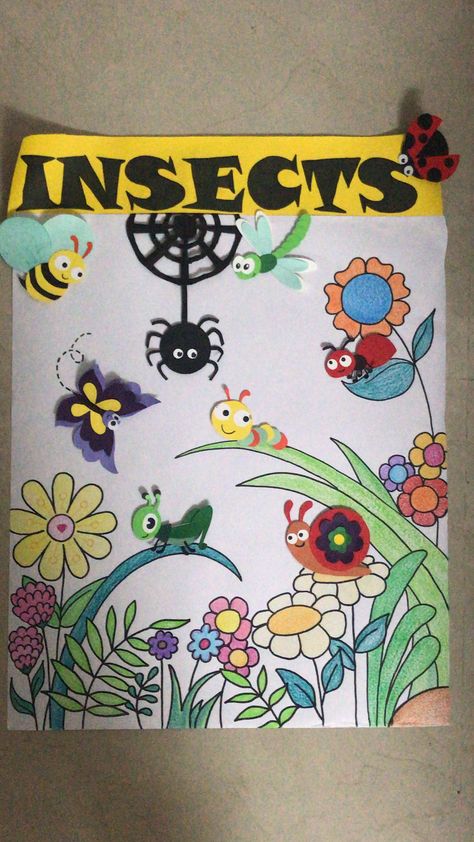 #preschooldecor #preschoolart #insects #insectslearning #classroomdecor Insect Chart Preschool, Insects Bulletin Board Ideas, Bug Classroom Theme, Insects Theme Classroom, Insects Chart, Preschool Insects, Camp Themes, Summer Camp Themes, Insects Preschool