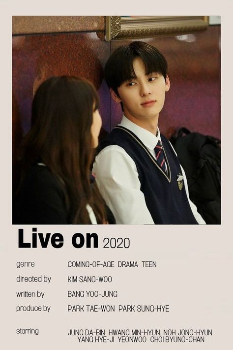 Live On Kdrama Poster, Live On Kdrama, Romance Movie Poster, Scrapbook Disney, Futurisme Retro, Drama List, Korean Drama Series, Film Posters Minimalist, Korean Drama Tv