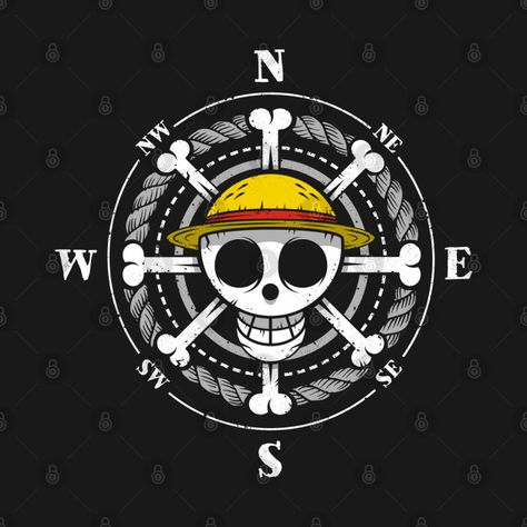 Pirate king compass - One Piece - T-Shirt | TeePublic Hugh Jackman Art, One Piece Skull, Fantasy Football Logos, One Piece Logo, One Piece Tattoos, Game Of Thrones Art, One Peice Anime, One Piece Luffy, Free Photoshop