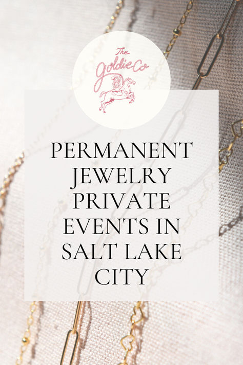 Are you planning an event in the salt lake, park city, heber, or midway area? Bring in the best local permanent jewelry company to give your guests a party favor they will cherish forever! We do birthdays, bachelorettes, bridal showers, baby showers, wedding receptions, and more! Click to find out more about us a company and how we can help you¡ Permanent Jewelry Party, Favor Gifts, Bridal Packages, Permanent Jewelry, Photo Mural, Lake Park, Wedding Receptions, Private Party, Launch Party